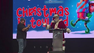 Santa stops into Huntsville to reveal Christmas Parade theme for 2024 [upl. by Enneiluj]