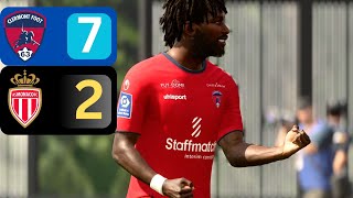 Clermont Foot 72 Monaco  EA Sports FC 24  Ligue 1  HIGHLIGHTS  Manager Career  Pro [upl. by Vivle997]