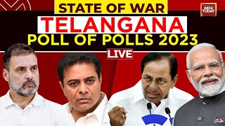 Telangana Exit Poll 2023 LIVE Opinion Poll Survey for Telangana Elections 2023  India Today LIVE [upl. by Buschi]