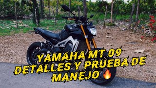 YAMAHA MT 09 v1 detalles y prueba de manejo 🔥 [upl. by Ahsema]