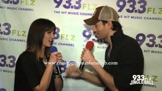 ENRIQUE IGLESIAS BACKSTAGE TAMPA INTERVIEW ENTREVISTA [upl. by Schulein]