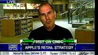 Steve Jobs CNBC Interview 5th Ave Apple Store [upl. by Arriec]