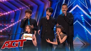 BRILLIANT Korean Acapella Group Maytree SHOCKS The Judges on Americas Got Talent [upl. by Esidarap]