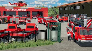 Caserne de pompiers à 5000000€ pleine de camions grande échelle camions médicaux et hélicoptères [upl. by Aserehtairam]