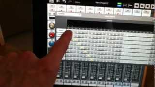 Behringer X32 digital mixer with Auria iPad recording app [upl. by Elohc465]