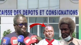 Ayip Daffé et Me Ciré Clédor Ly devant la caisse de dépôt et consignation [upl. by Ylrehs]