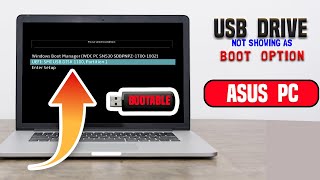 How to Fix USB Drive Not Showing as a Boot Option on ASUS  USB not Listed as Bootable Device Asus [upl. by Assilana]