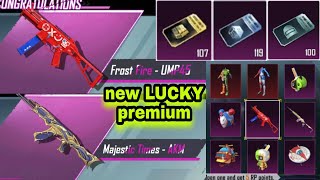 new LUCKY premium crate opening pubg mobile  best crate opening pubg  new premium opening pubg [upl. by Natividad]