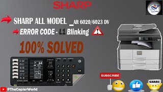 SHARP AR60206023 Error L1  How To Fix L1 Error In Sharp Copier  Sharp AR 6020 L1 Error Code [upl. by Imer]