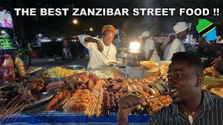 The BEST Zanzibar street food at Forodhani Night Food Market in Stonetown [upl. by Willtrude]