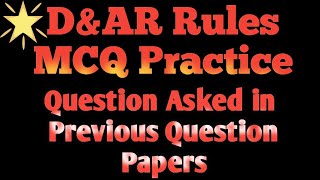 DampAR Rules Of Indian Railway MCQLDCE Railway ExamWelfare Inspector in Railway Question Paper [upl. by Eita]