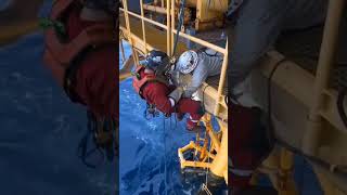 UNSEEN FOOTAGE 🤭 Offshore Platform Under water maintenance job offshore kanguva game trending [upl. by Irahs]