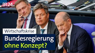 Wirtschaftskrise Bundesregierung ohne Konzept  BR24 [upl. by Anhsirk292]