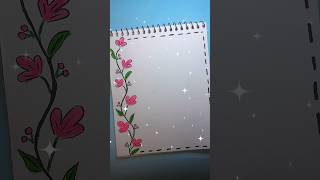 Easy ampSimple Aesthetic Border Ideas 🤩 border diy outline homedecor gift art craft drawing [upl. by Arrat]