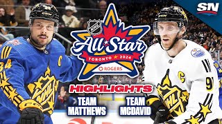 NHL AllStar Game Highlights  Team McDavid vs Team Matthews [upl. by Horwitz]