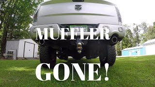 2012 DODGE RAM 1500 MUFFLER DELETE [upl. by Atteynod]