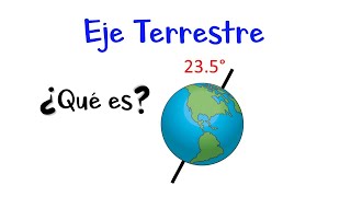 🌎 ¿Qué es el Eje Terrestre 🌎 Fácil y Rápido [upl. by Toby186]