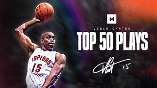 Vince Carters TOP 50 Plays  HALF MAN HALF AMAZING [upl. by Bushweller]