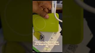 Belkin BoostCharge Pro Magnetic Power Bank 5K unboxing  reviewCapCut 2024 [upl. by Lilas]