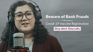 Axis Bank  Stay Safe From Bank Frauds Against Covid19 Vaccine Registration [upl. by Tavis]