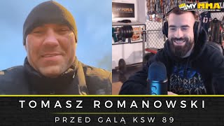 TOMASZ ROMANOWSKI  KSW 89 w Gliwicach  Damian Janikowski  Octopus  Walka o pas [upl. by Primalia465]