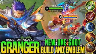 GRANGER ONE SHOT  CRITICAL BUILD is 100 BROKEN  BUILD TOP GLOBAL GRANGER 2024 MLBB [upl. by Tterag]