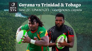 2024 RAN Mens XVs Guyana vs Trinidad amp Tobago [upl. by Arracahs]