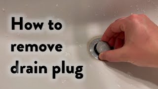 How to remove drain plug from sink [upl. by Derna]