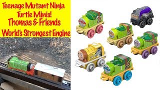 Teenage Mutant Ninja Turtles Minis Thomas amp Friends Worlds Strongest Engine Competition Kids Toys [upl. by Acissaj236]