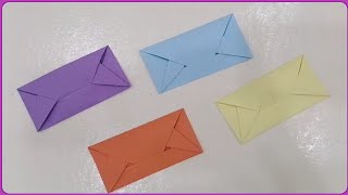 Origami Briefumschlag basteln mit papier  kuvert falten [upl. by D'Arcy807]