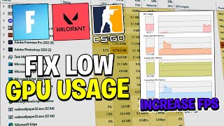 How to FIX LOW GPU USAGE While GAMING in 2023 LOW FPS FIXED [upl. by Htenay]