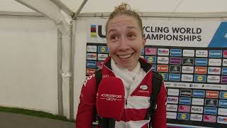 Cecilie Uttrup Ludwig  Interview at the finish  Women ITT Glasgow UCI World Championships 2023 [upl. by Etna406]