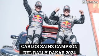 CARLOS SAINZ CAMPEÓN DEL DAKAR 2024 [upl. by Licha]