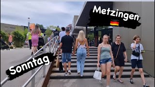 🇩🇪 4K  Shoppen am Sonntag in Metzingen Deutschland [upl. by Nnazil]