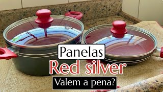 PANELA RED SILVER  vale a pena essa panela antiaderente Testei e o que achei [upl. by Attolrac259]