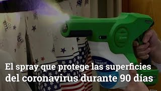 El spray que protege las superficies del coronavirus durante 90 días [upl. by Allehcim]