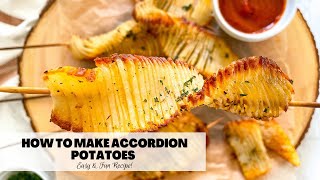 How To Make Accordion Potatoes  TikTok Accordion Potato Recipe Super Easy and Fun to Make [upl. by Eeramit]