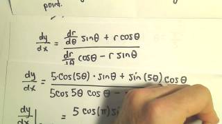 Slopes of Tangent Lines in Polar Form Ex 3 [upl. by Apoor]