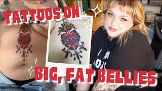 Can Fat Plus Size People Get Stomach Tattoos What Happens to Tattoos If I Lose Gain Weight [upl. by Kcaj]