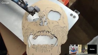 Using a spiral scroll saw blade live [upl. by Drucie]