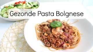 Recept Gezonde Pasta Spaghetti Bolognese [upl. by Aneeles]