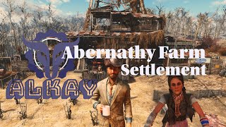 Fallout 4 Abernathy Farm Settlement Build  Alkay [upl. by Vittorio743]