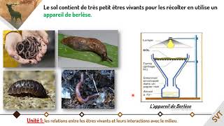 révision chapitre 1 les relations entre les êtres vivants et leur milieu de vie [upl. by Noonberg]