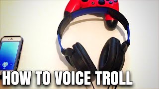 HOW TO VOICE TROLL PS4 [upl. by Brewster]