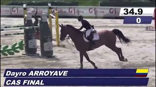 Cas Final CASALLCO amp Dayro Arroyave  9e du Grand Prix 1m55 CSI4 de Montefalco [upl. by Holzman]