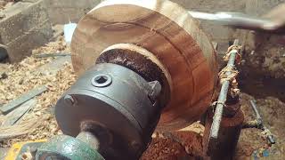 amazing wood turning idea 2024 [upl. by Leschen]