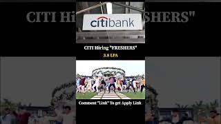 Citibank Hiring Freshers 🙌 jobs [upl. by Asiat]