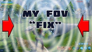 My Fortnite FOV FIX  Simple Change To Stop Nausea Motion Sickness and more [upl. by Einallem]