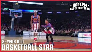 8year Old WOWS on the Court  Harlem Globetrotters [upl. by Chyou]