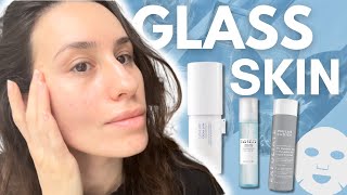 Comment avoir leffet glass skin  peau lisse rebondie hydratée et lumineuse [upl. by Rollins]